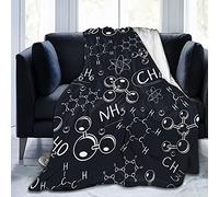 Molecole e formule chimiche Coperte in pile di flanella, coperte calde e morbide Copriletto/Copriletto/Lenzuola 150x125cm