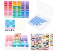 MOLEDINO 30 Pezzi Vassoi Per La Conservazione Diamond Painting con Coperchi, 2 In 1 Contenitori per Pittura a Diamante con 1 Scatola Organizzatrice Grande in Plastica, Kit Diamond Painting Accessori