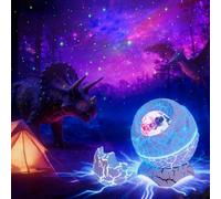 MOLEKSDAL Proiettore di stelle a forma di uovo di dinosauro Galaxy con luce notturna, nebulosa, timer e telecomando, regalo e decorazione per la camera da letto, adulti e bambini, mini