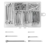 MOLENCO 230 Pezzi Assortimento Coppiglie Spaccate Cotter Pins M1 M2 M2.5 M3 M4 M5, Coppiglie Spaccate con Scatola Portaoggetti Per Automobili, Meccanica, Officine