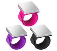 MOLERRI 3 Pezzi di Puntaspilli Magnetici da Polso, Puntaspilli Magnetici per Cucire, Cinturino Portaspilli Magnetico per Intrecciare Cucito