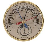 MOLERRI Termometro da 5 Pollici Min Max Igrometro Montaggio Un Parete Appendere Un Parete Analogico da Esterno Misuratore di umidità per Temperatura Anti