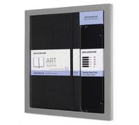 Moleskine Collezione Art Kit per Schizzi Taccuino per Schizzi Large e Set di Matite da Disegno, Nero, Large