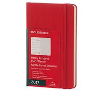 Moleskine 2019 Agenda Settimanale con Spazio per Note, 12 Mesi, Tascabile, Copertina Rigida, Rosso