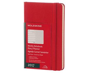 Moleskine 2019 Agenda Settimanale con Spazio per Note, 12 Mesi, Tascabile, Copertina Rigida, Rosso