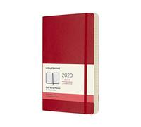 Moleskine 2020 Daily Planner, 12M, Large, Scarlet Red, Soft Cover (5 x 8.25)