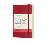 Moleskine 2020 Daily Planner, 12M, Pocket, Scarlet Red, Soft Cover (3.5 x 5.5)