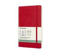Moleskine 2020 Weekly Horizontal Planner, 12M, Large, Scarlet Red, Soft Cover (5 x 8.25)