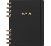 Moleskine Academic Monthly Planner 2023-2024, Agenda Settimanale e Mensile da 12 Mesi, Agenda Universitaria con Copertina Rigida, Formato XL 20 x 25 cm, Nera