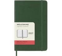 Moleskine Agenda Giornaliera 2027, Planner 12 Mesi Con Copertina Morbida e Chiusura Elastica, Formato Pocket 9x14 cm, Colore Verde Mirto