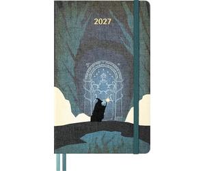 Moleskine Agenda Settimanale 12 Mesi 2027, Il Signore degli Anelli, a Righe con Copertina Rigida e Chiusura Elastica, Gandalf, Formato Large 13 x 21 cm