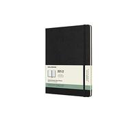 Moleskine - Agenda Settimanale 18 Mesi, Agenda Settimanale 2021/2022, Weekly Notebook con Copertina Rigida e Chiusura ad Elastico, Formato Extra-Large 19 x 25 cm, Colore Nero, 208 Pagine