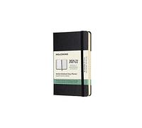Moleskine - Agenda Settimanale 18 Mesi, Agenda Tascabile 2021/2022, Weekly Notebook con Copertina Rigida e Chiusura ad Elastico, Formato Pocket 9 x 14 cm, Colore Nero, 208 Pagine