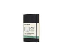 Moleskine Agenda Settimanale 2022, Agenda Settimanale 12 Mesi con Layout Orizzontale, Weekly Horizontal Planner, Copertina Morbida, Formato Pocket 9 x 14 cm, Colore Nero, 144 Pagine