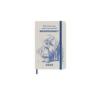 Moleskine Agenda Settimanale 2023, Agenda 12-Mesi, Edizione Limitata Alice nel Paese delle Meraviglie, Agenda con Copertina Rigida e Chiusura Elastica, Formato Tascabile 9 x 14 cm, Colore Blu