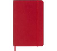 Moleskine Classic 12 Month 2027 Weekly Planner, Soft Cover, Pocket (3,5" x 5,5"), Scarlet Red, 144 pagine