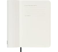 Moleskine Agenda Settimanale 2027, Planner 12 Mesi Con Spazio Per Note, Copertina Morbida e Chiusura Elastica, Formato Pocket 9x14 cm, Colore Nero