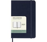 Moleskine Agenda Settimanale 2027, Planner 12 Mesi Con Spazio Per Note, Copertina Rigida e Chiusura Elastica, Formato Pocket 9x14 cm, Colore Blu Zaffiro