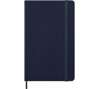 Moleskine Agenda Settimanale 2027, Planner 12 Mesi Con Spazio Per Note, Copertina Rigida e Chiusura Elastica, Formato Large 13x21 cm, Colore Blu Zaffiro
