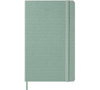 Moleskine Agenda Settimanale 2027, Planner 12 Mesi Con Spazio Per Note, Copertina Rigida e Chiusura Elastica, Formato Large 13x21 cm, Colore Verde Salvia
