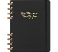 Moleskine Agenda Settimanale e Mensile Spirale 12 Mesi 2024, Agenda 2024, Formato XL 20,4x25,2, Copertina Rigida e Chiusura Elastica, Colore Nero