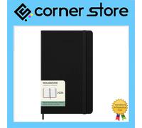 Moleskine 12 Monate Wochenkalender 2026, Large/A5, 1 Wo = 2 Seiten, horizontal, fester Einband, Schwarz