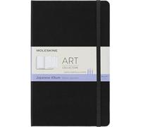 Moleskine Art Collection Japanese Album, Blocco da Disegno, Copertina Rigida, Chiusura ad Elastico, Carta Adatta a Penne, Pastelli e Carboncino, Colore Nero, Dimensione Large 13 x 21 cm, 48 Pagine
