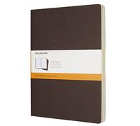 Moleskine Cahier Journal da 120 Pagine, Set 3 Quaderni a Righe, Copertina in Cartoncino, Dimensione Extra Large 19 x 25 cm, Colore Marrone Caffè