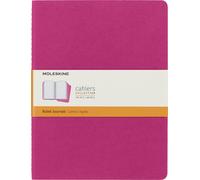 Moleskine Cahier Journal, Set 3 Notebooks with Ruled Pages, Cardboard Cover with