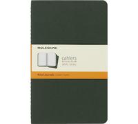 Moleskine Cahier Journal, Set 3 Notebooks with Ruled Pages, Cardboard Cover with