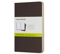 Moleskine Cahier Journal Set 3 Quaderni a Pagine Bianche, Marrone