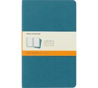 Moleskine Cahier Journal, Set 3 Notebooks with Ruled Pages, Cardboard Cover with