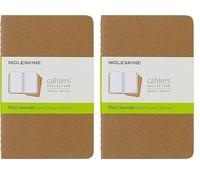 Moleskine Cahier Journal - Set 3 Quaderni con Pagina Bianca, Pocket, Marrone (Kraft Brown) (Confezione da 2)