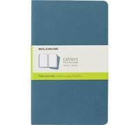 Moleskine Cahier Journal, Set 3 Notebooks with Plain Pages, Cardboard Cover with