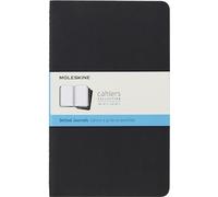 Moleskine Cahier Journal, Set 3 Quaderni con Pagine Puntinate, Copertina in Cartoncino e Cucitura a Vista, Colore Nero, Dimensione Large 13 x 21 cm, 80 Pagine