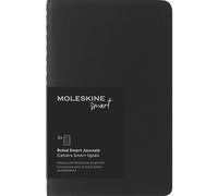 Moleskine Cahier Smart Notebook con copertina morbida, righe/tasca a righe (3,5"""" x 5,5""""), nero, compatibile con Smart Pen, 56 pagine
