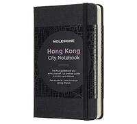 Moleskine City - Hong Kong - Taccuino con Pagina Bianca e Righe, 9 x 14 cm, 220 Pagine, Nero
