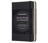 Moleskine City - Hong Kong - Taccuino con Pagina Bianca e Righe, 9 x 14 cm, 220 Pagine, Nero