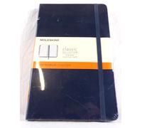 Moleskine taccuino Classic, large, copertina rigida blu, pagina a righe 80512728