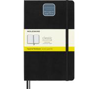 Moleskine Classic Notebook Expanded, Taccuino a Quadretti, Copertina Rigida e Chiusura ad Elastico, Formato Large 13 x 21 cm, Colore Nero, 400 Pagine