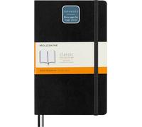Moleskine Classic Notebook Expanded, Taccuino a Righe, Copertina Morbida e Chiusura ad Elastico, Formato Large 13 x 21 cm, Colore Nero, 400 Pagine