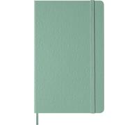 Moleskine Classic Notebook, Taccuino a Pagine Bianche con Copertina Rigida e Chiusura Elastica, Colore Verde Salvia, Formato Large 13 x 21 cm