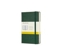 Moleskine Classic Notebook, Taccuino a Quadretti, Copertina Rigida e Chiusura ad Elastico, Formato Pocket 9 x 14 cm, Colore Verde Mirto, 192 Pagine