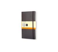 Taccuino Moleskine pocket a righe copertina morbida nero. Black