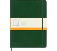 Moleskine Classic Notebook, Taccuino a Righe, Copertina Morbida e Chiusura Elastica, Formato XL 19 x 25 cm, Colore Verde Mirto, 192 Pagine