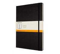 Moleskine Classic Notebook, Taccuino a Righe, Copertina Rigida e Chiusura ad Elastico, Formato A4 21 x 29.7 cm, Colore Nero, 192 Pagine