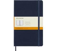 Moleskine taccuino Classic, large, copertina rigida blu, pagina a righe 80512728