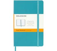 Moleskine Classic Notebook, Taccuino a Righe, Copertina Rigida e Chiusura Elastica, Formato Pocket 9 x 14 cm, Colore Azzurro, 192 Pagine
