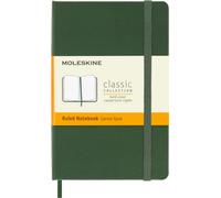 Moleskine Classic Notebook, Taccuino a Righe, Copertina Rigida e Chiusura Elastica, Formato Pocket 9 x 14 cm, Colore Verde Mirto, 192 Pagine