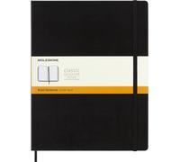 Moleskine Classic Notebook, Taccuino a Righe, Copertina Rigida e Chiusura Elastica, Formato XXL 21.6 x 27.9 cm, Colore Nero